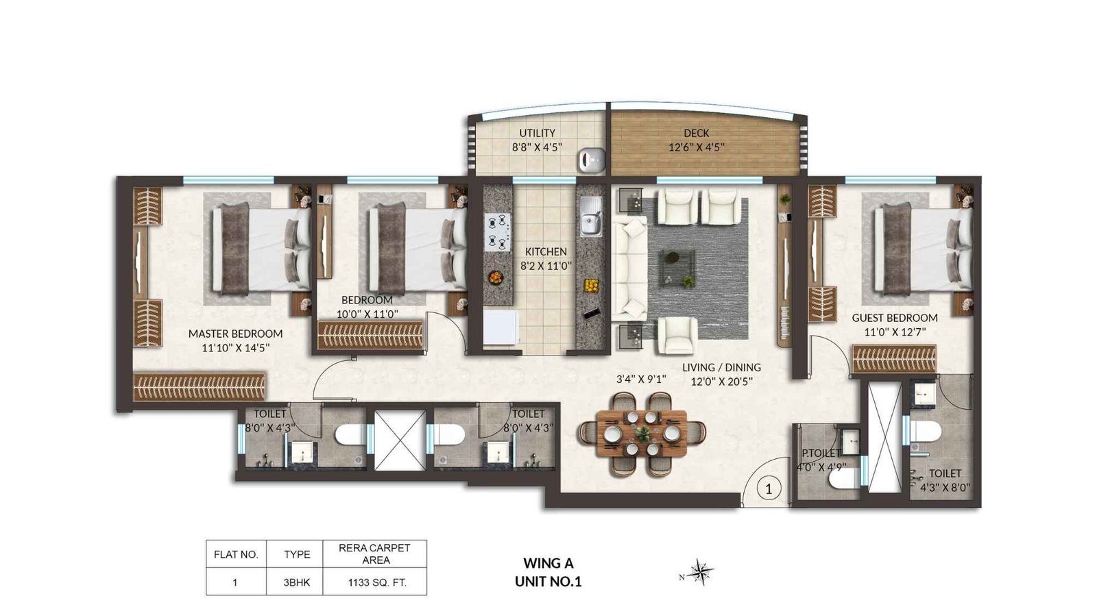 Spenta-Anthea-3-BHK-Floor-Plan-Wing-A-1133-sqft